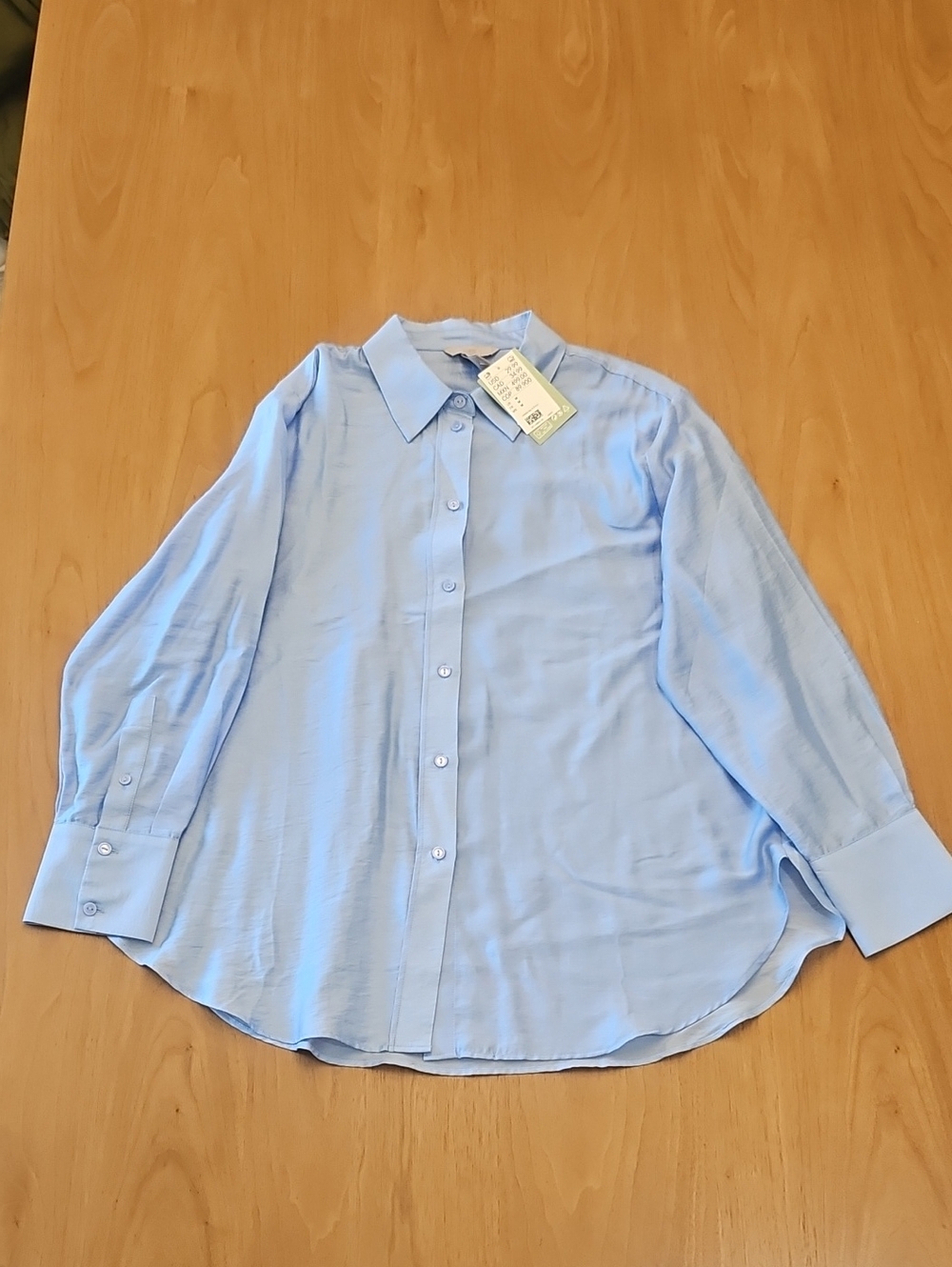 H&M Pale Blue Button-Up Shirt